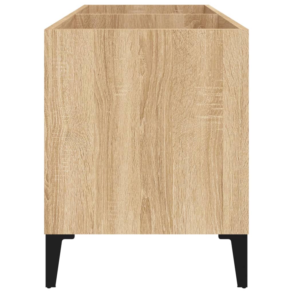 vidaXL Mueble discos madera contrachapada roble Sonoma 74,5x38x48 cm