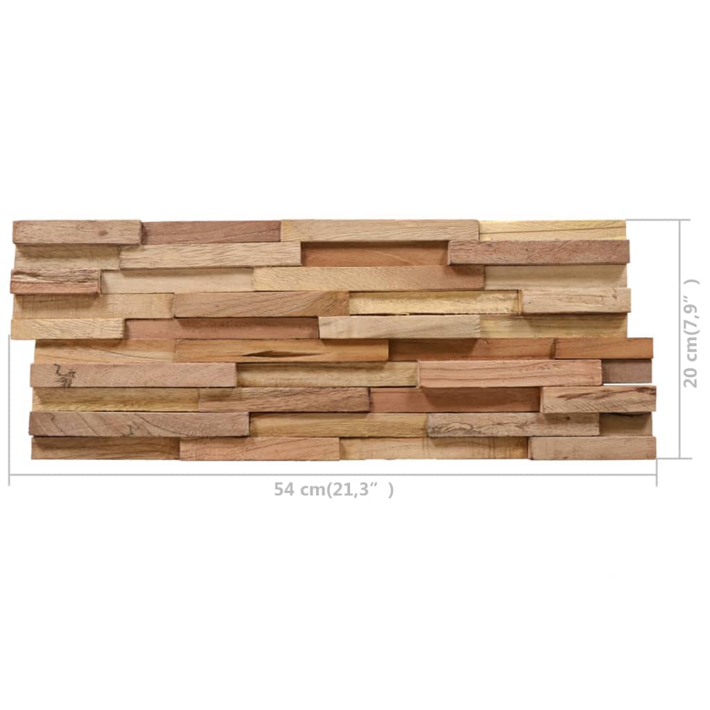 Revestimiento de pared madera 3D TAVOLA CARBO 780X190X6MM