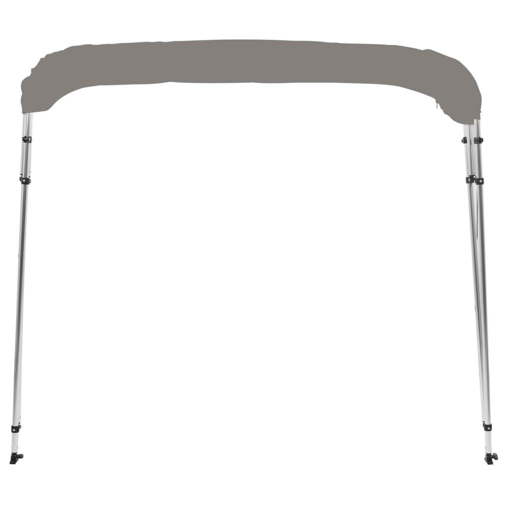 vidaXL Toldo bimini de 4 arcos gris 243x180x137 cm