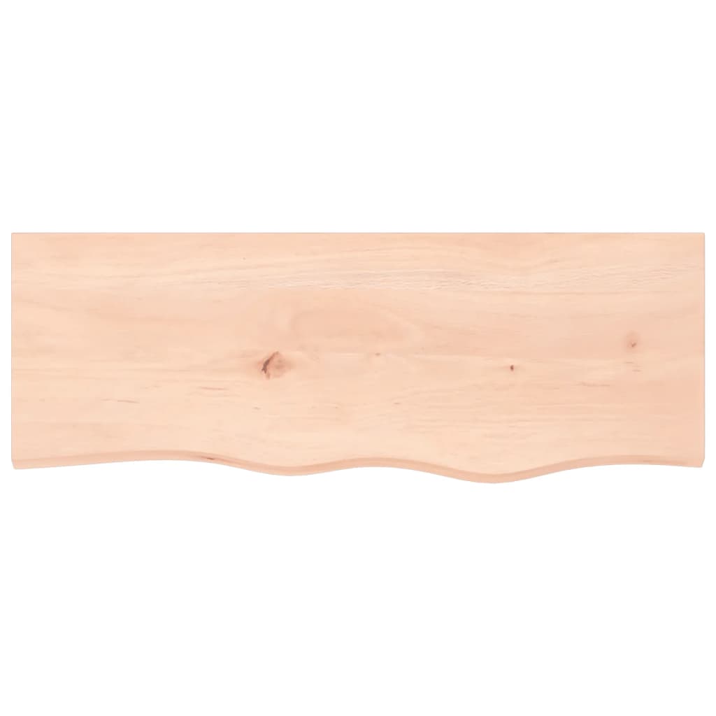 vidaXL Encimera de baño madera maciza sin tratar 80x30x(2-6) cm