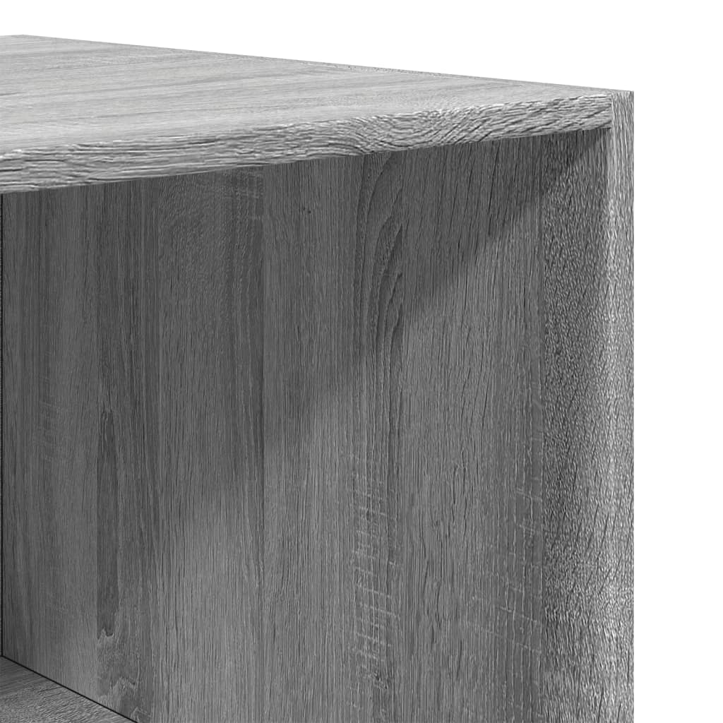 vidaXL Armario de madera de ingeniería gris Sonoma 80x50x200 cm