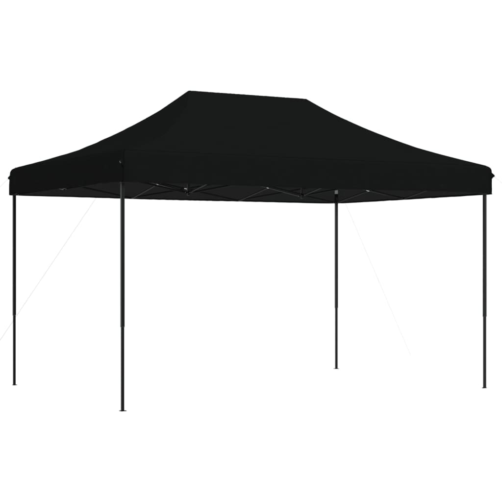 vidaXL Tienda de fiesta plegable Pop-Up negra 440x292x315 cm