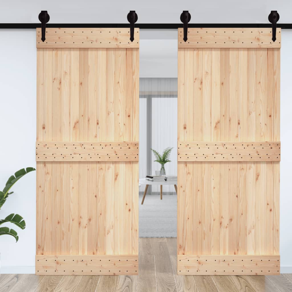 vidaXL Puerta NARVIK madera maciza pino 100x210 cm