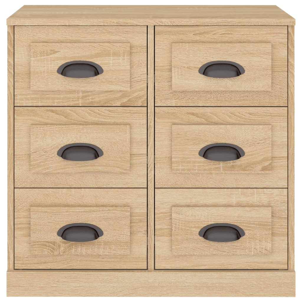 vidaXL Aparador de madera contrachapada roble Sonoma 70x35,5x67,5 cm