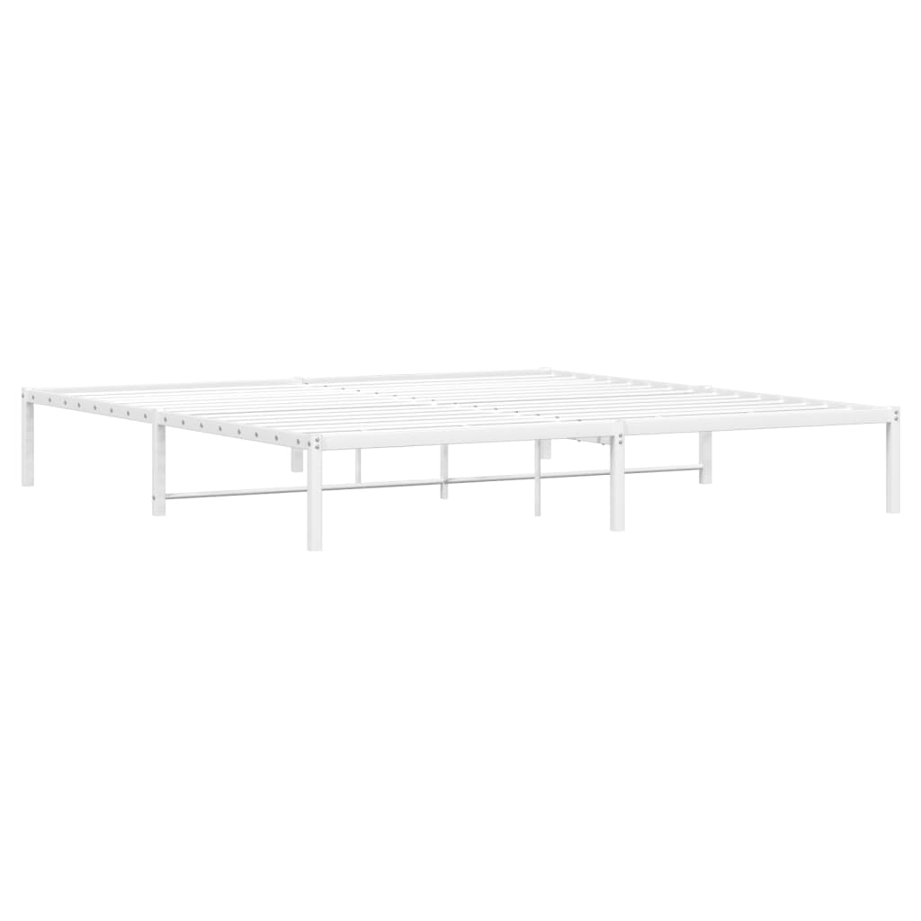 vidaXL Estructura de cama de metal blanca 200x200 cm