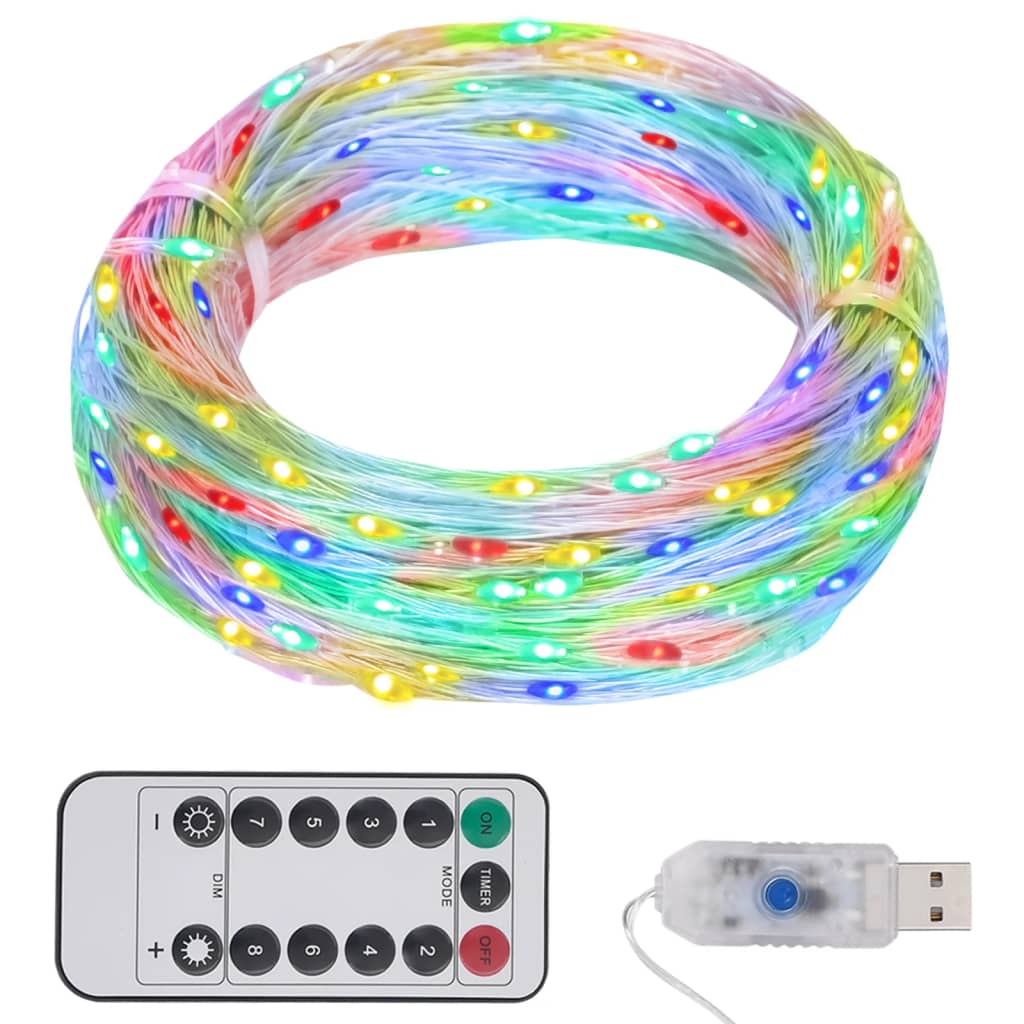 vidaXL Tira de luces con 300 LED PVC multicolor 30 m