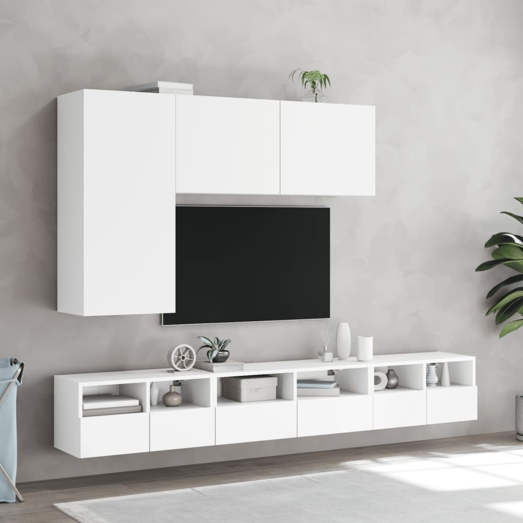 vidaXL Mueble para TV de pared blanco 100x30x41 cm