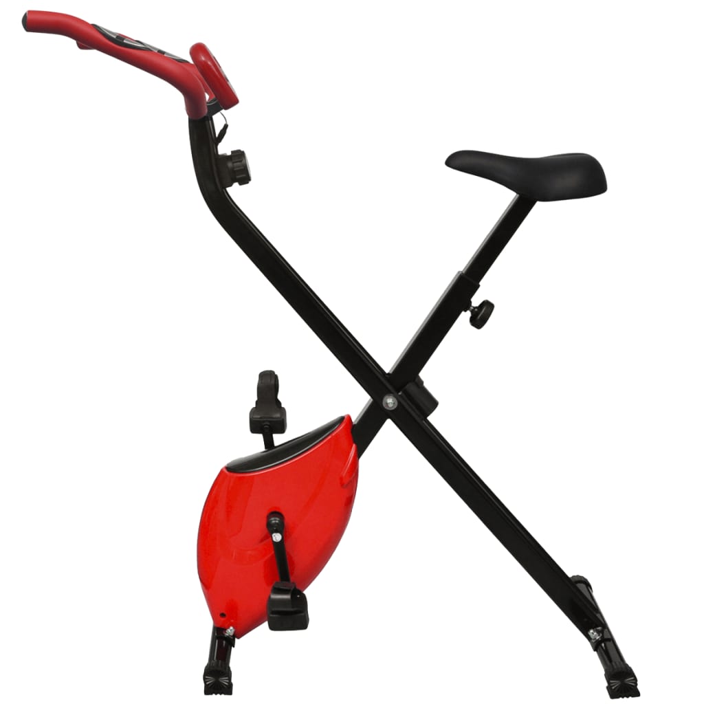 vidaXL Bicicleta estática plegable magnética con respaldo 2,5 kg