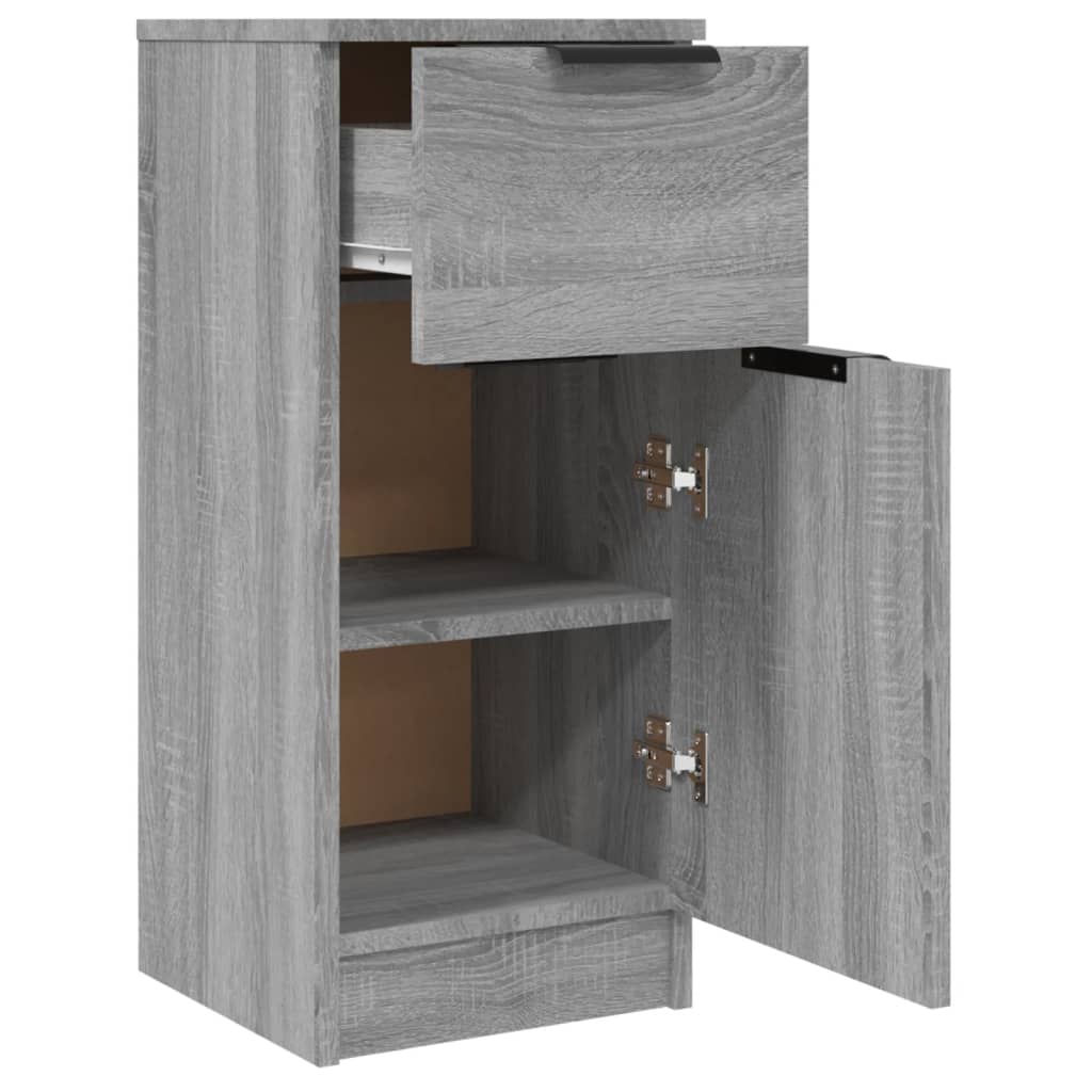 vidaXL Aparador de madera contrachapada gris Sonoma 30x30x70 cm