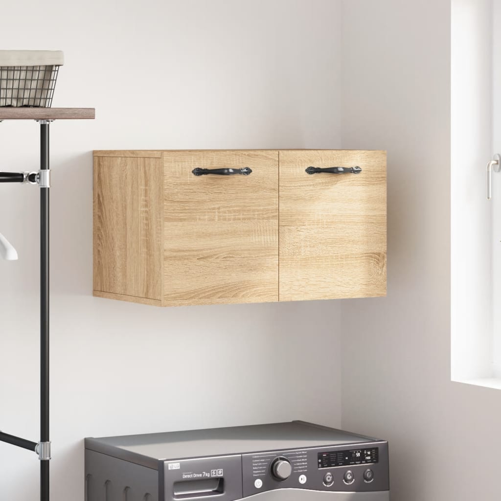 vidaXL Armario de pared madera ingeniería roble Sonoma 60x36,5x35 cm