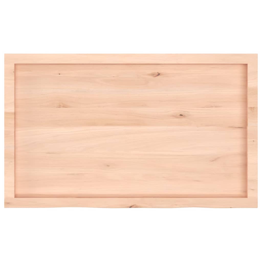 vidaXL Tablero de mesa madera maciza roble sin tratar 100x60x(2-4) cm