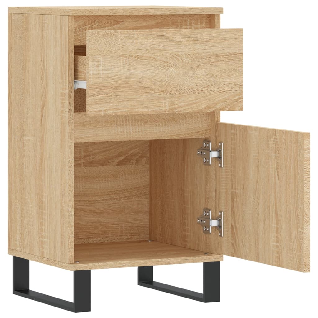 vidaXL Aparadores 2 uds madera de ingeniería roble Sonoma 40x35x70 cm