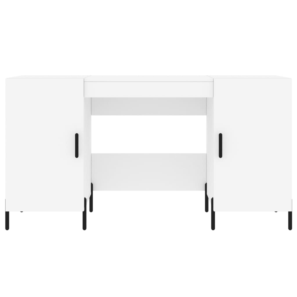 vidaXL Escritorio madera de ingeniería blanco 140x50x75 cm