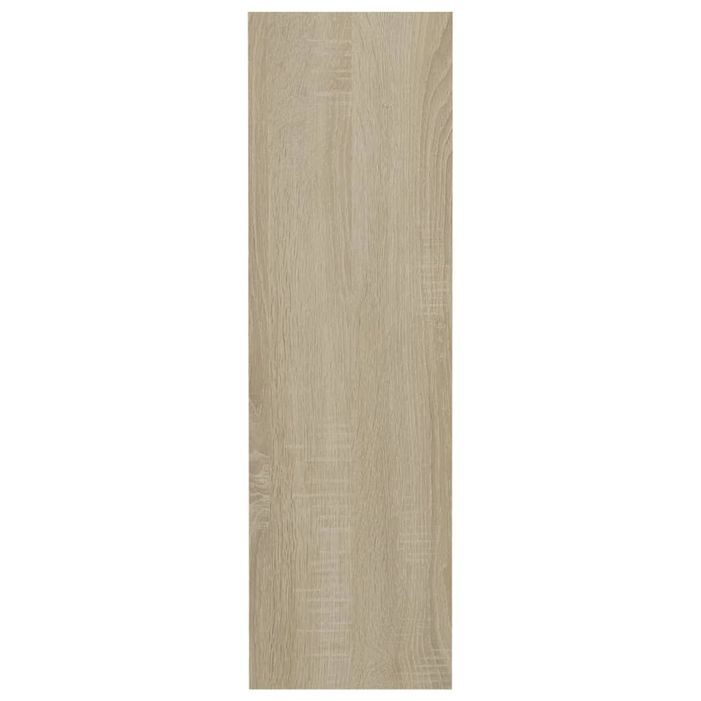 vidaXL Zapatero de pared madera contrachapada roble Sonoma 80x18x60 cm