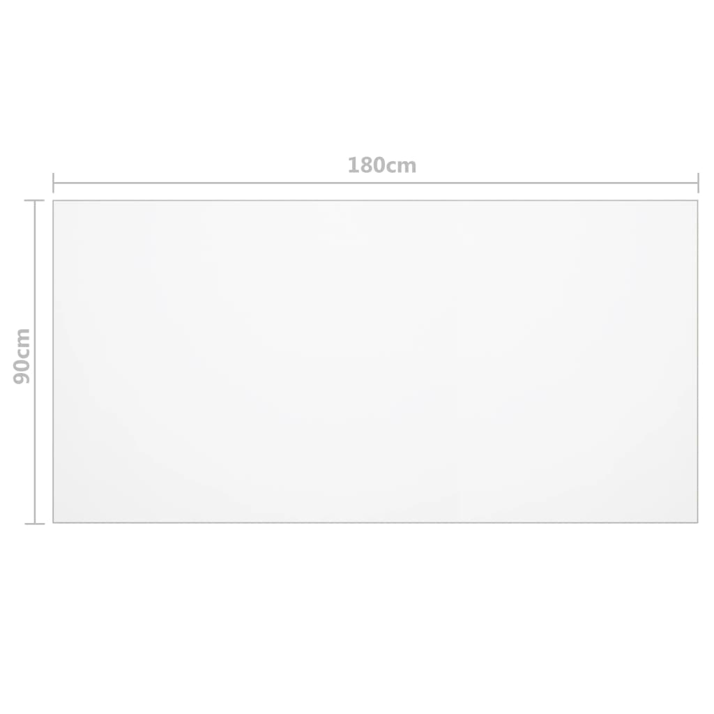 vidaXL Protector de mesa PVC mate 180x90 cm 2 mm