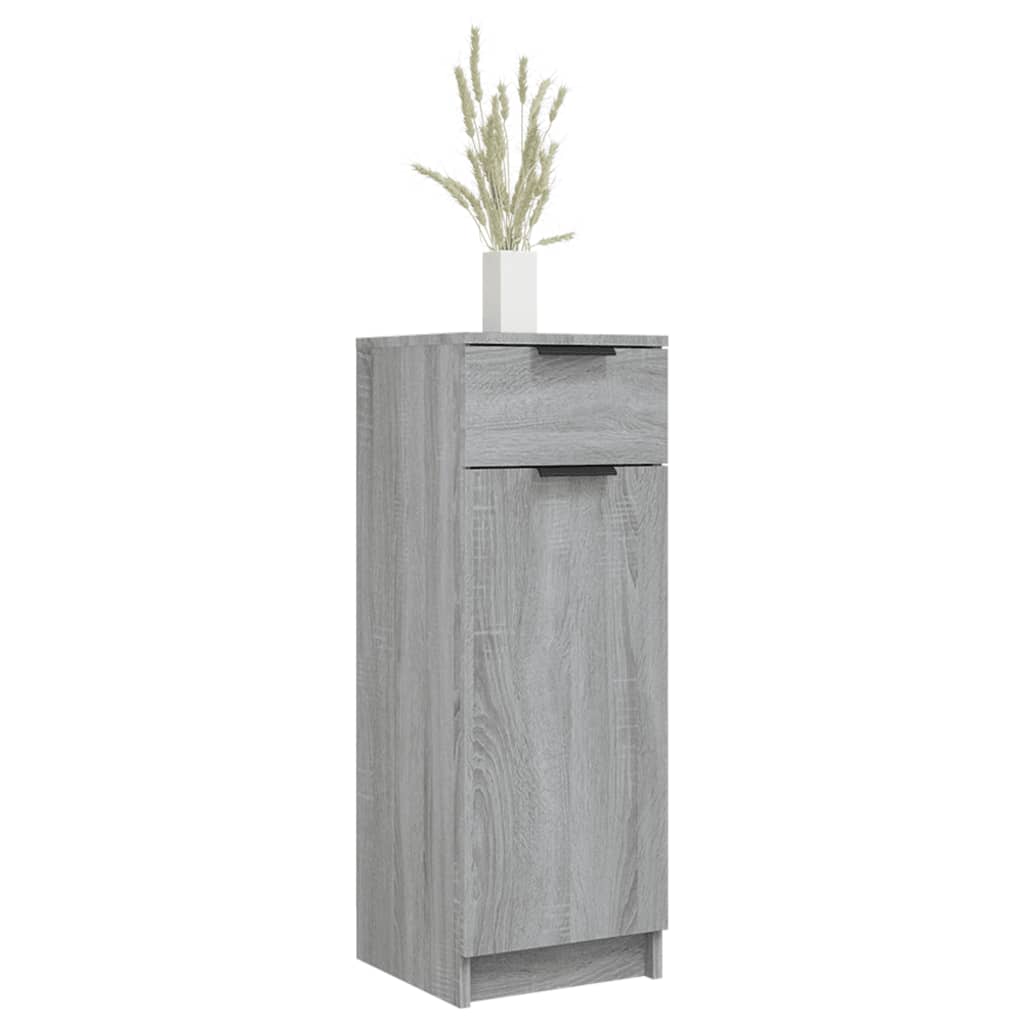 vidaXL Armario de baño madera contrachapada gris Sonoma 32x34x90 cm