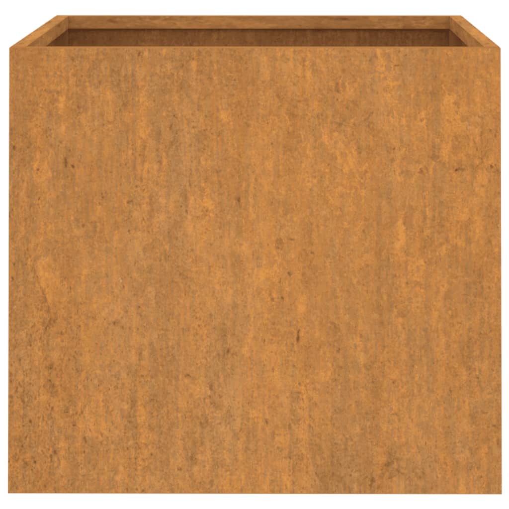 vidaXL Jardineras 2 unidades acero corten 42x40x39 cm