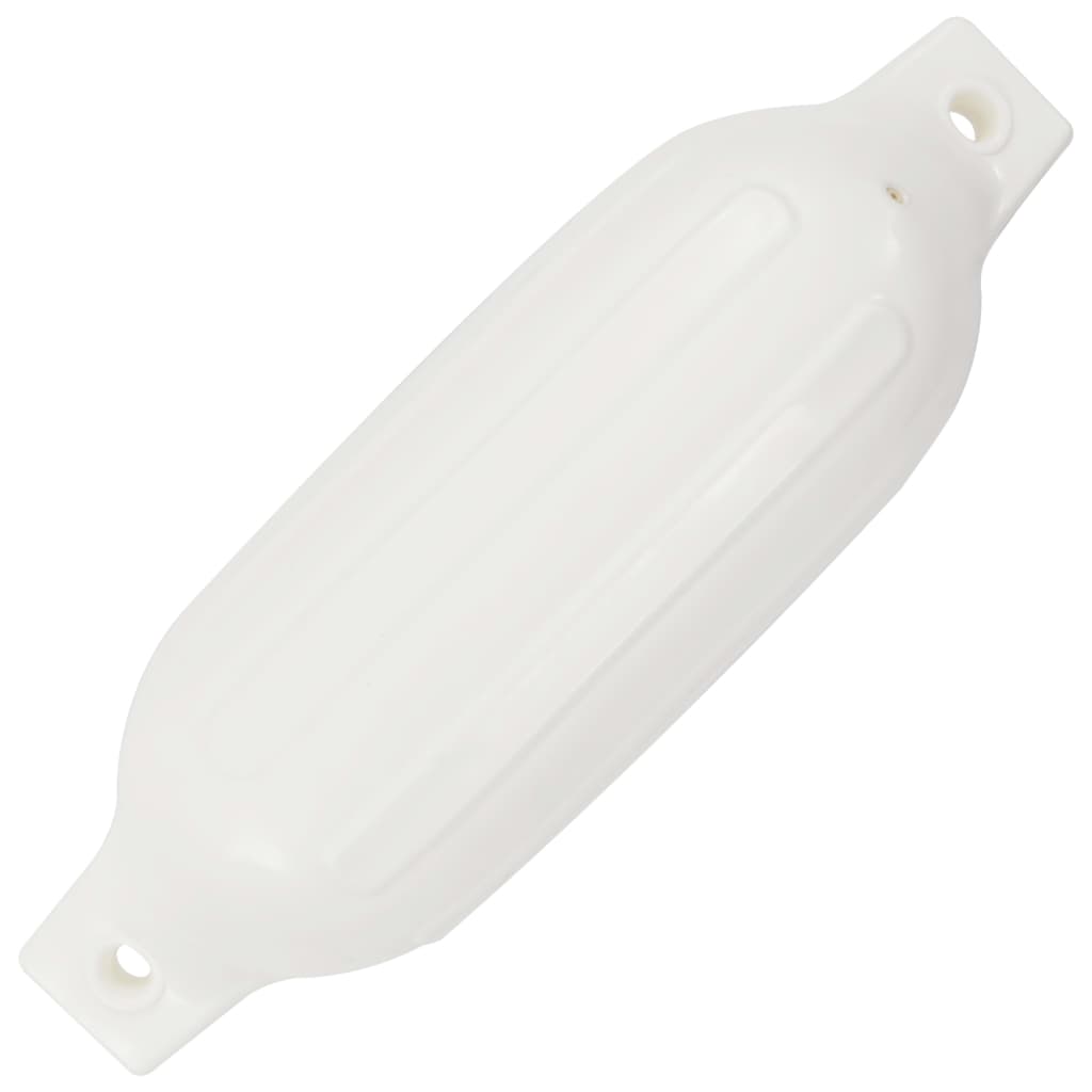 vidaXL Parachoques para barco 4 unidades PVC blanco 41x11,5 cm