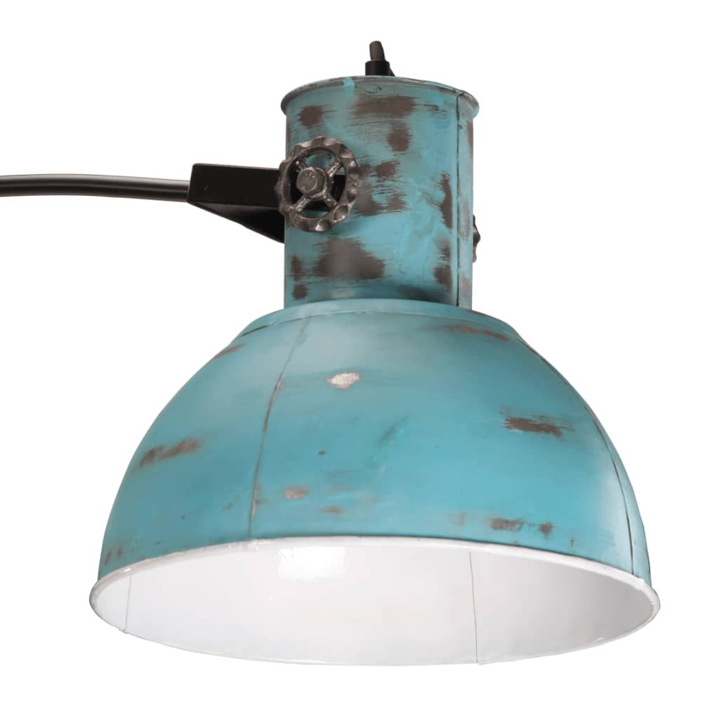 vidaXL Lámpara de pie azul desgastado 25 W E27 150 cm