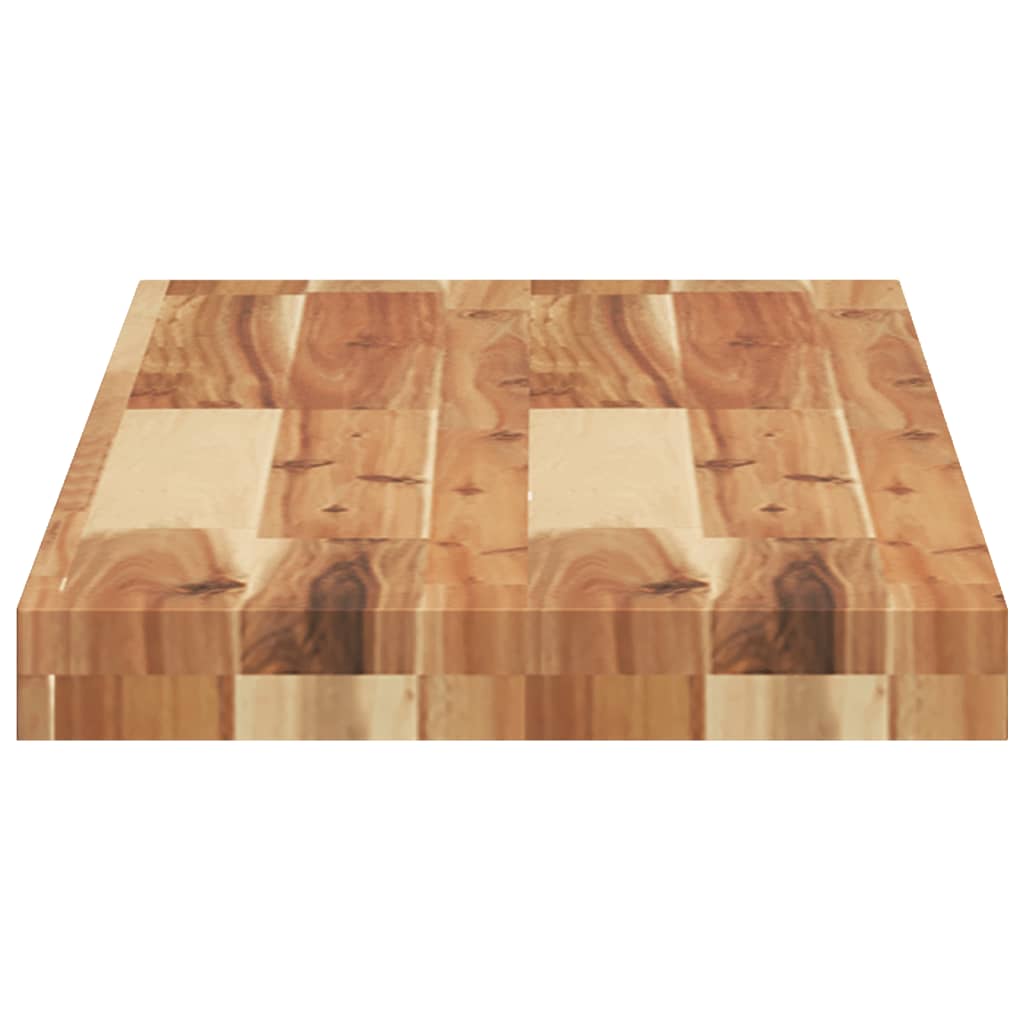 vidaXL Estante flotante 2 uds madera acacia acabado aceite 80x30x4 cm