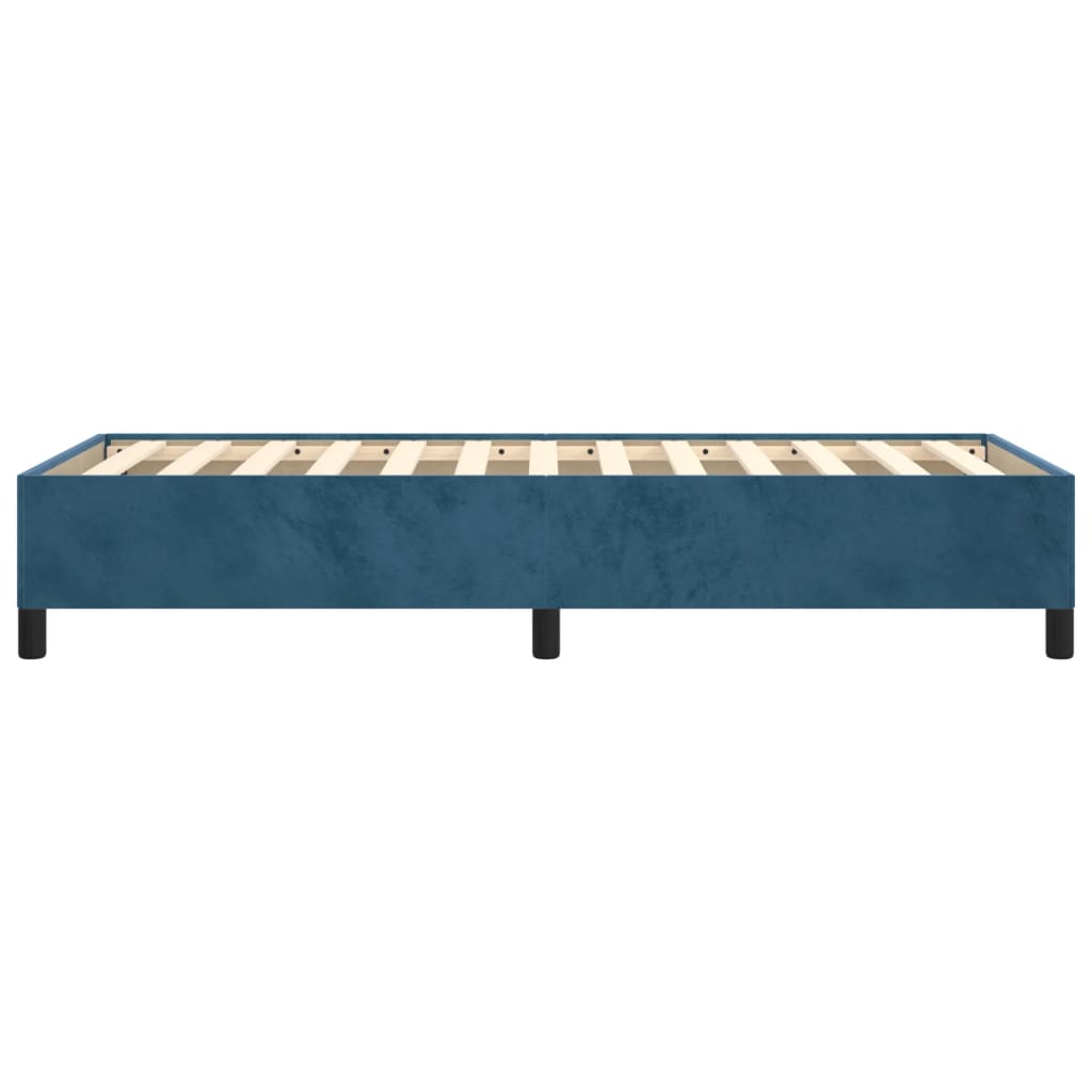 vidaXL Estructura de cama sin colchón terciopelo azul oscuro 90x200 cm