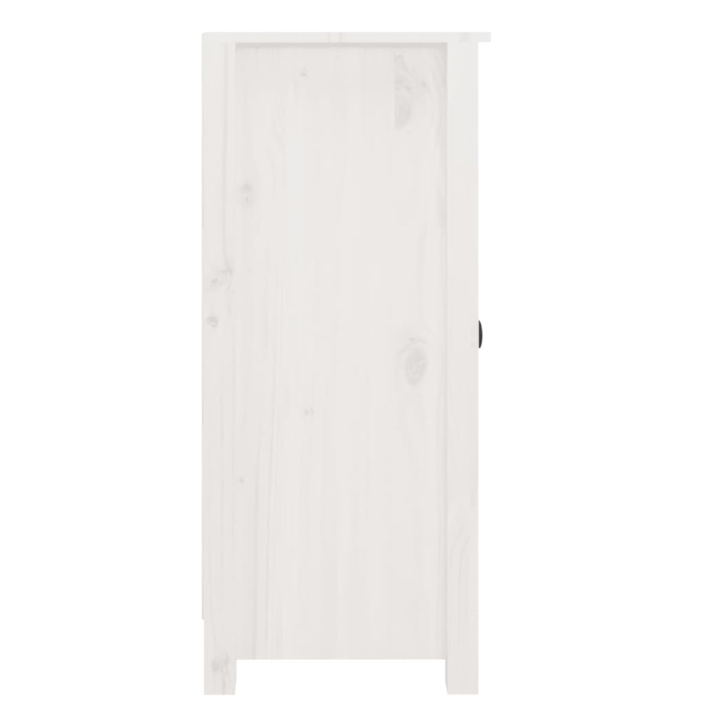 vidaXL Aparadores 2 uds madera maciza de pino blanco 39x35x80 cm