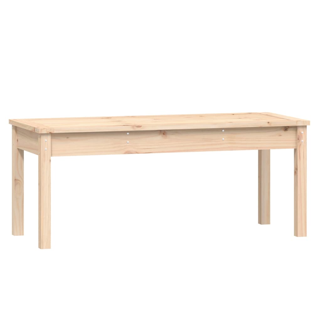 vidaXL Banco de jardín madera maciza de pino 109x44x45 cm