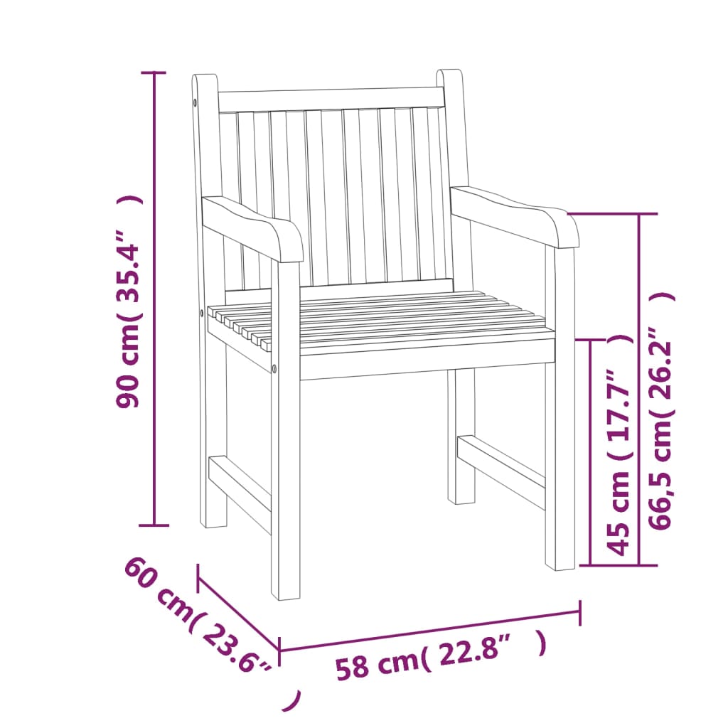 vidaXL Juego de comedor para jardín 5 piezas madera maciza de teca