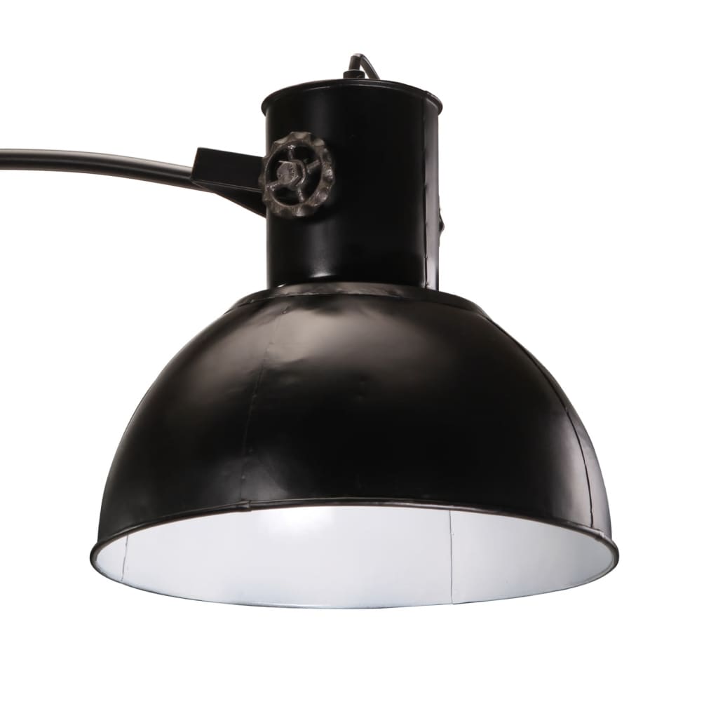 vidaXL Lámpara de pie negra 25 W E27 150 cm