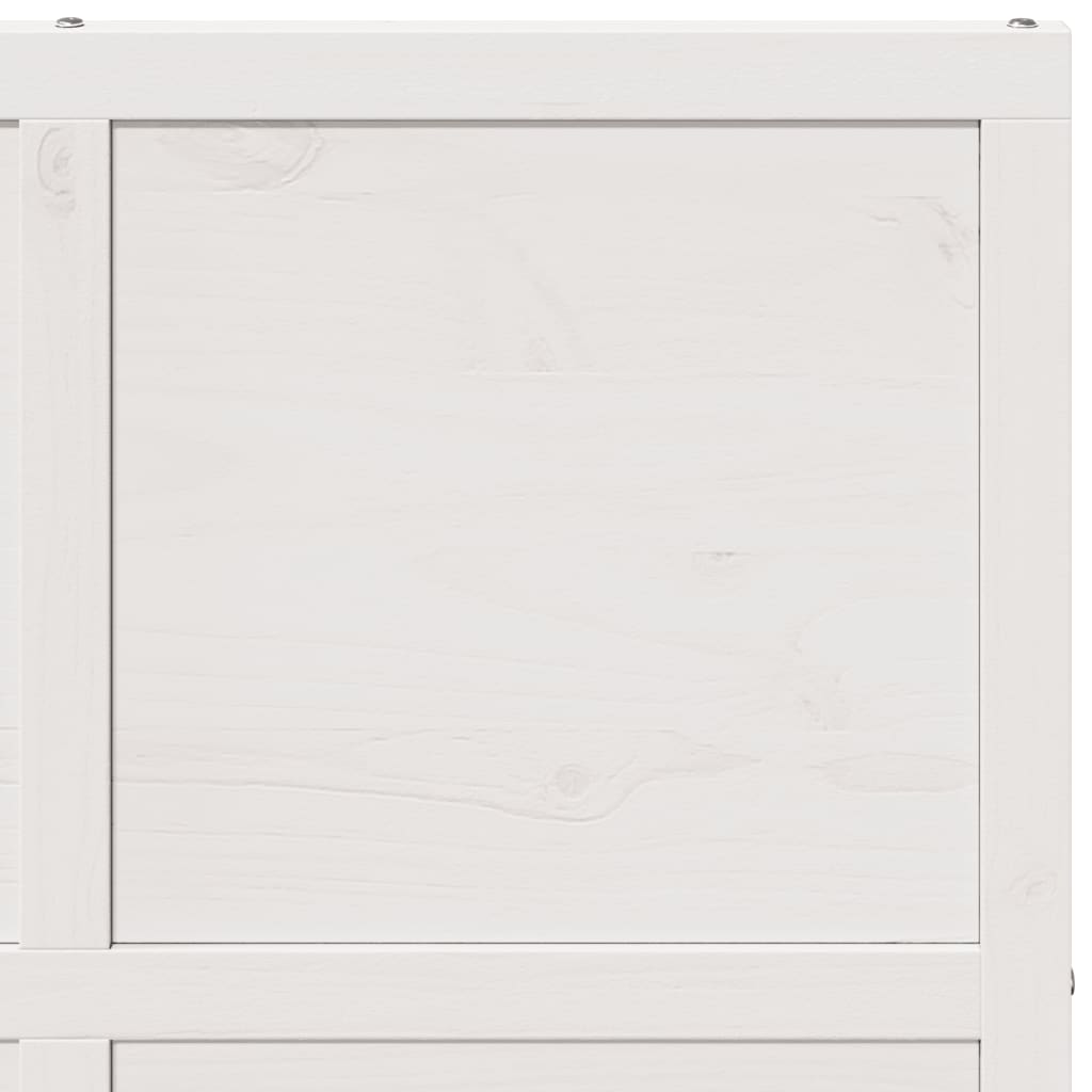 vidaXL Puerta de granero madera maciza pino blanca 90x208 cm