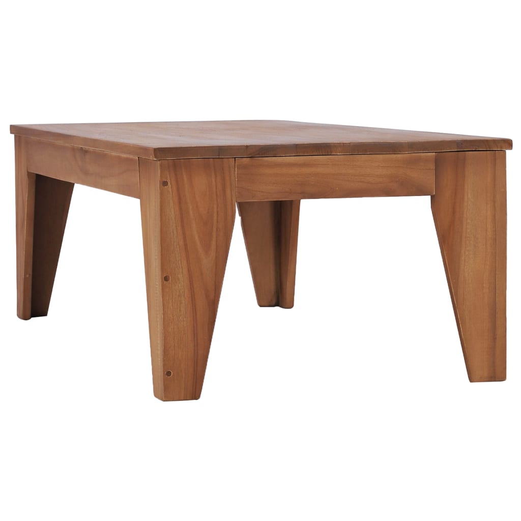 vidaXL Mesa de centro madera maciza de teca 120x60x40 cm