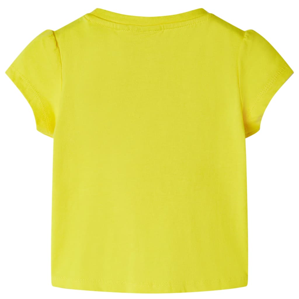 Camiseta infantil amarillo 104