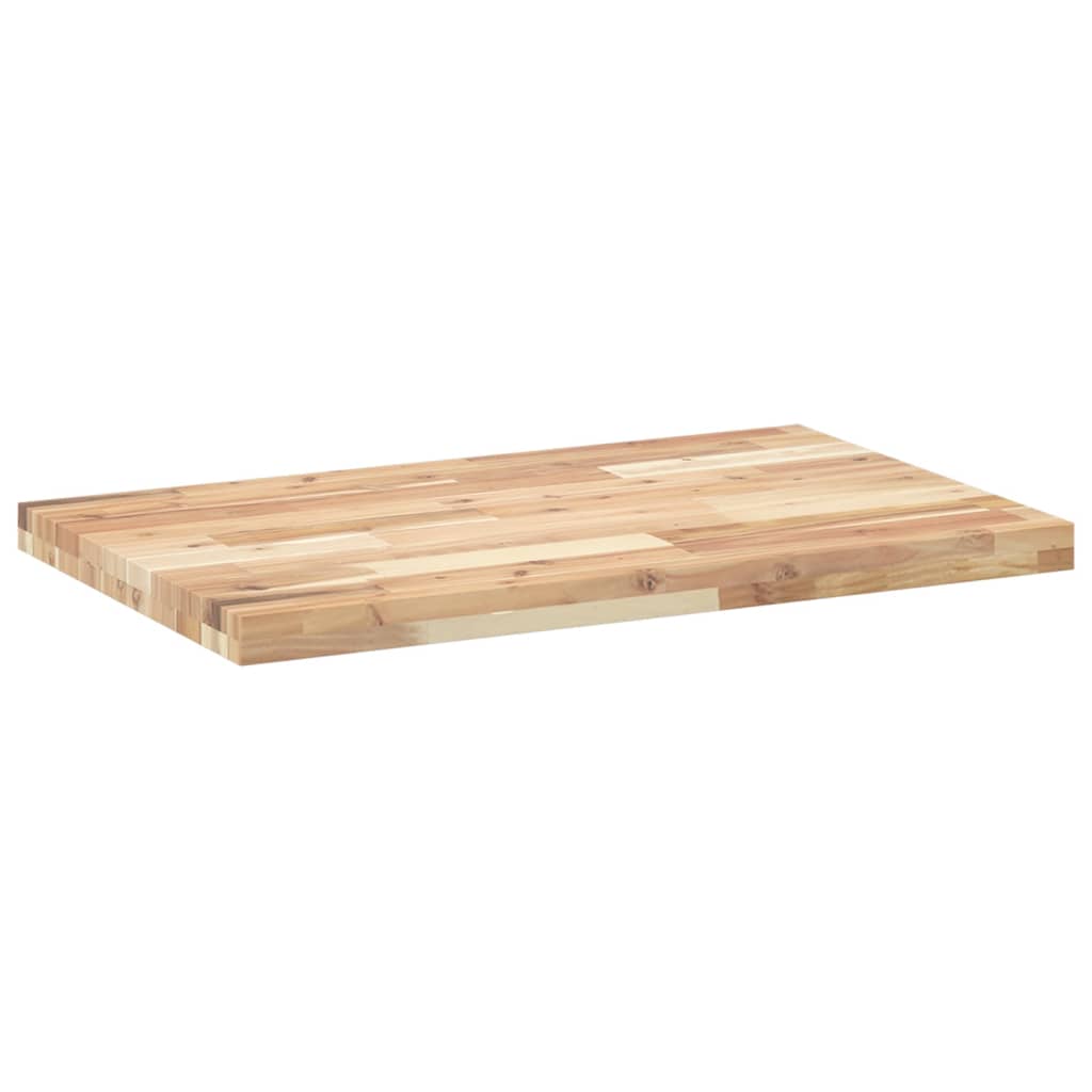 vidaXL Encimera tocador baño madera acacia sin tratar 140x50x4 cm