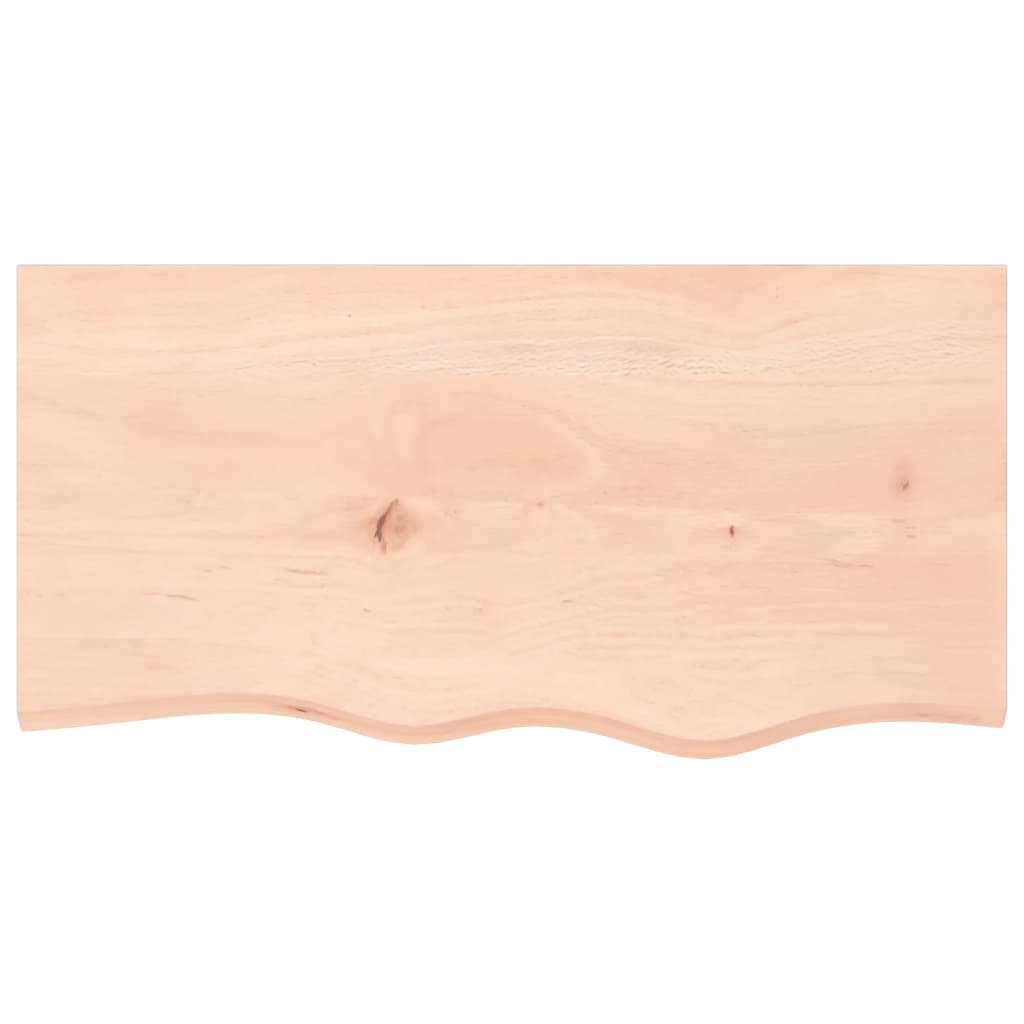 vidaXL Estante de pared madera maciza roble sin tratar 80x40x(2-6) cm