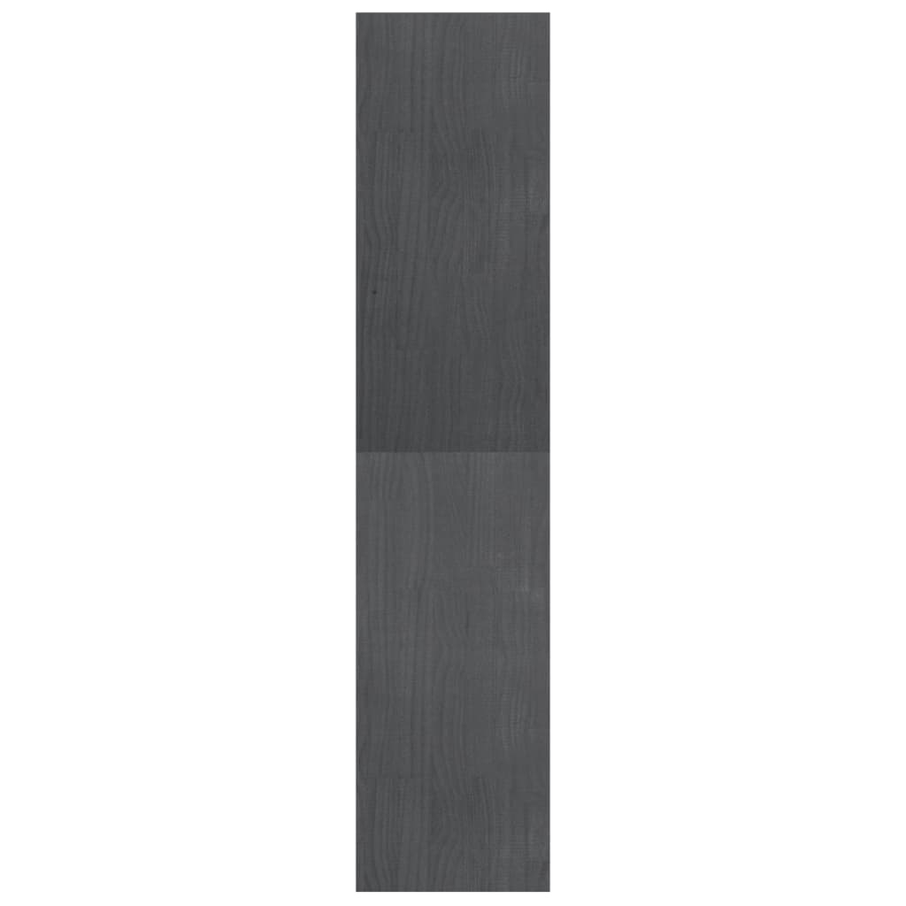 vidaXL Estantería/divisor de espacios pino macizo gris 40x30x135,5cm