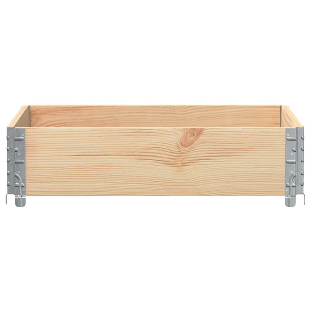 vidaXL Jardinera de madera maciza de pino 80x60 cm