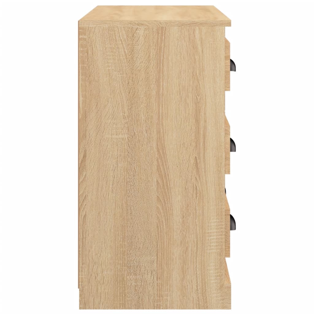 vidaXL Aparador de madera contrachapada roble Sonoma 70x35,5x67,5 cm