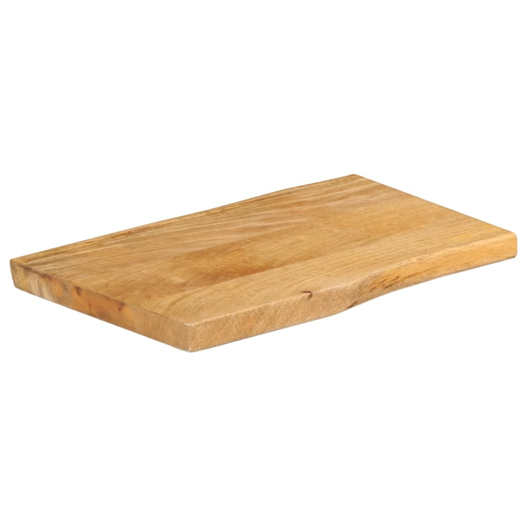 vidaXL Tablero de mesa borde natural madera maciza mango 60x40x3,8 cm