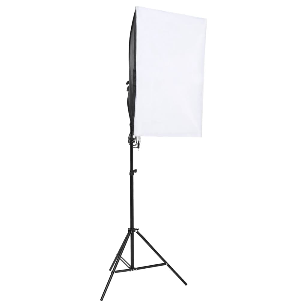 vidaXL Kit de estudio fotográfico con set de luces y fondo