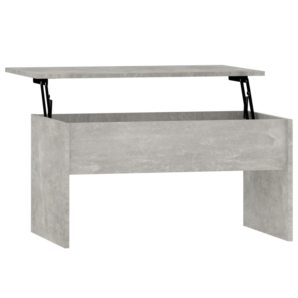 vidaXL Mesa de centro madera ingeniería gris hormigón 80x50,5x41,5 cm