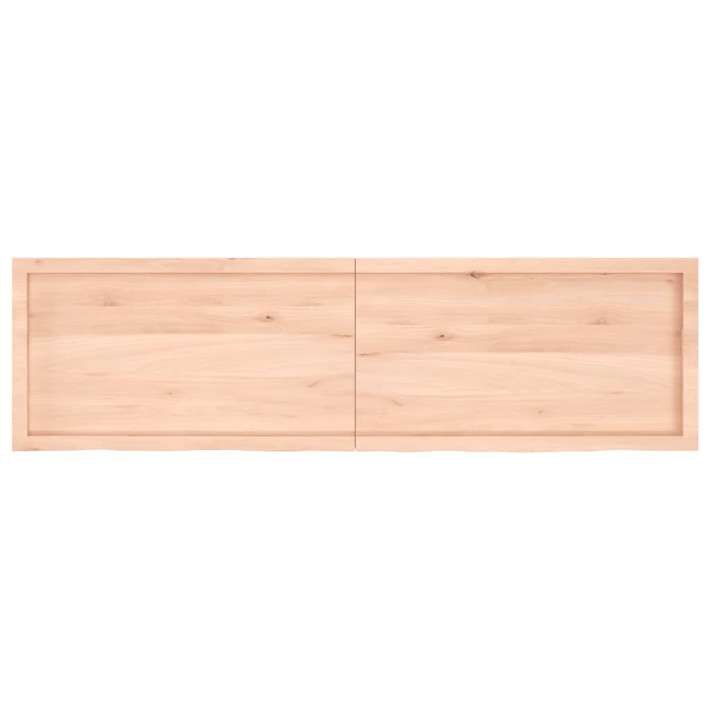 vidaXL Encimera de baño madera maciza sin tratar 180x50x(2-4) cm