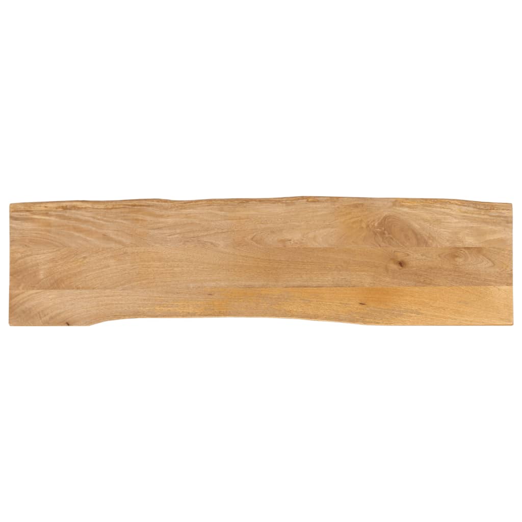 vidaXL Tablero de mesa borde natural madera maciza mango 180x40x3,8 cm