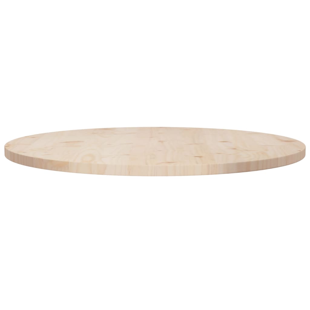 vidaXL Superficie de mesa madera maciza de pino Ø80x2,5 cm