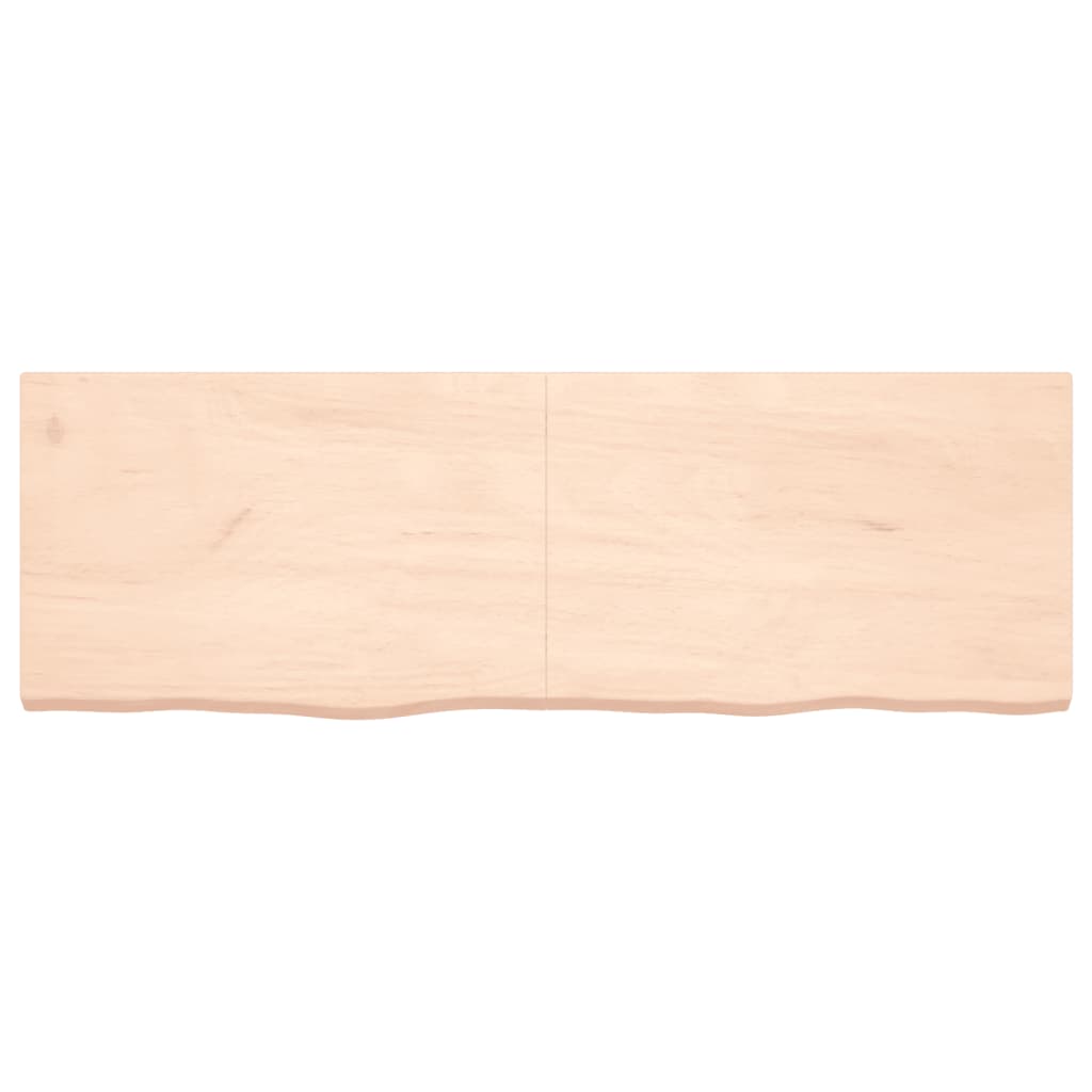 vidaXL Estante de pared madera maciza roble sin tratar 180x60x(2-6) cm