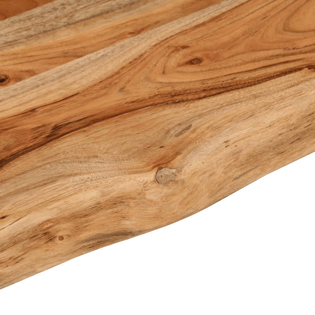 vidaXL Tablero rectangular madera de acacia borde vivo 180x40x2,5 cm