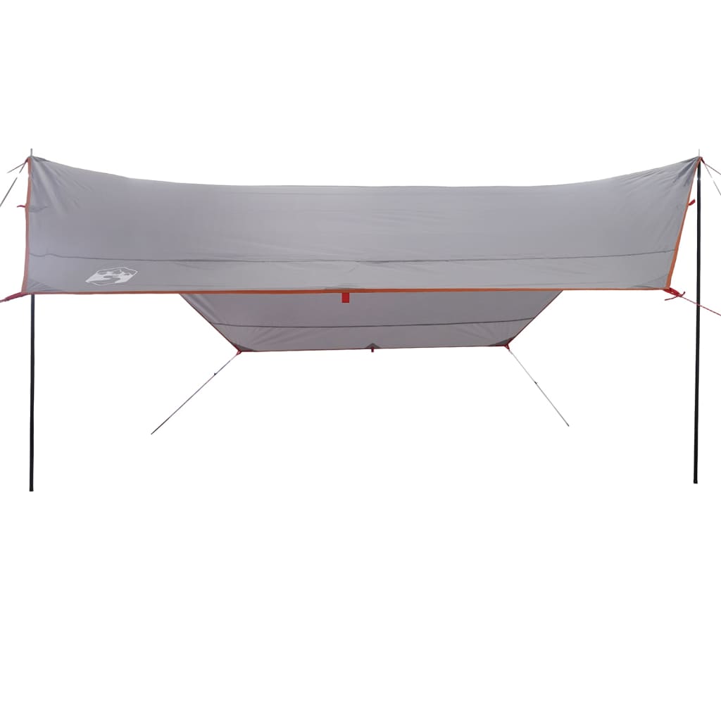 vidaXL Lona de camping impermeable naranja 430x380x210 cm