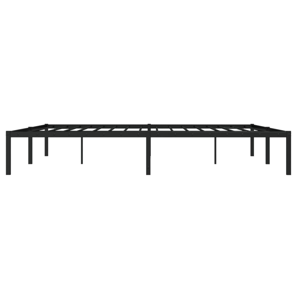 vidaXL Estructura de cama de metal negro 183x213 cm