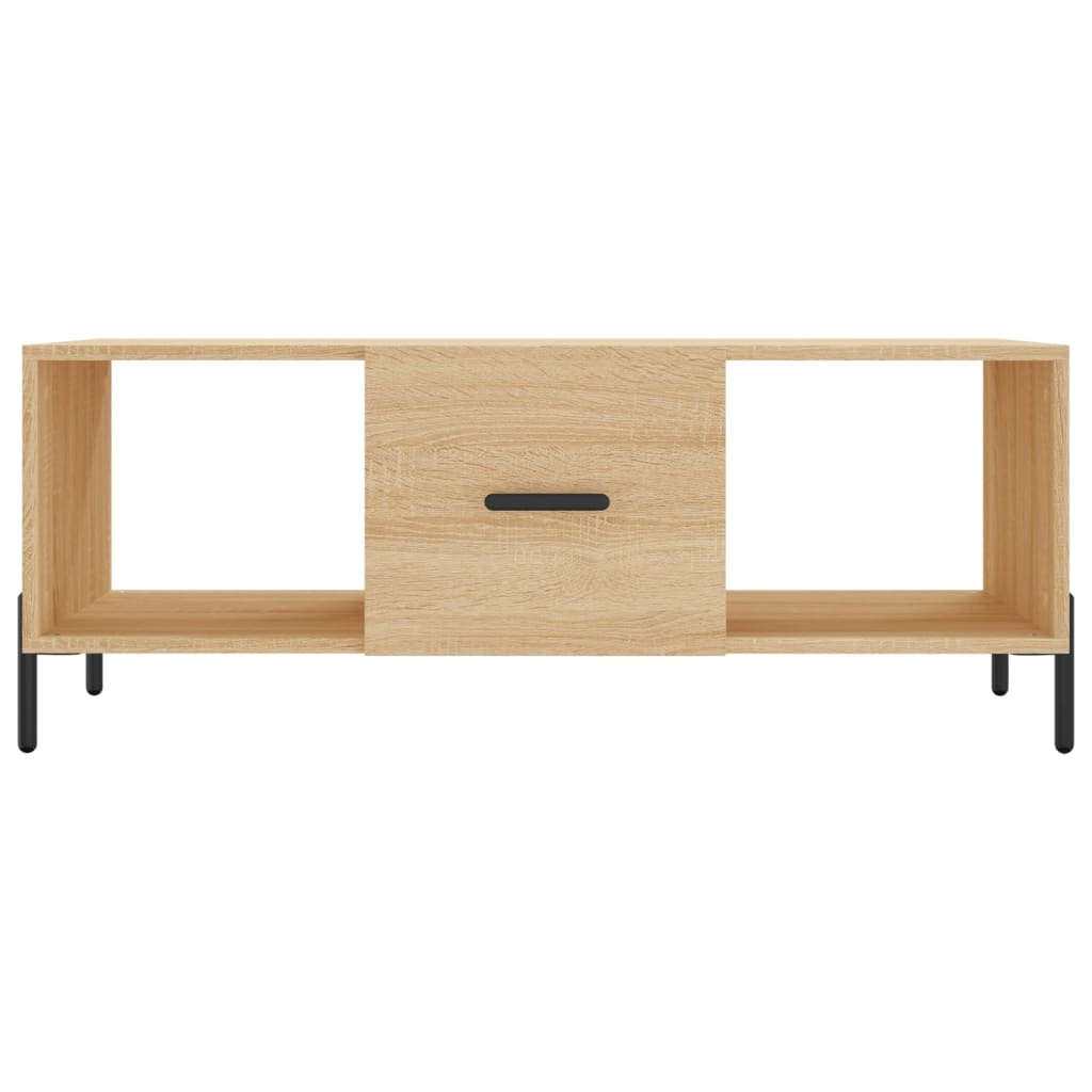 vidaXL Mesa de centro madera contrachapada roble Sonoma 102x50x40 cm