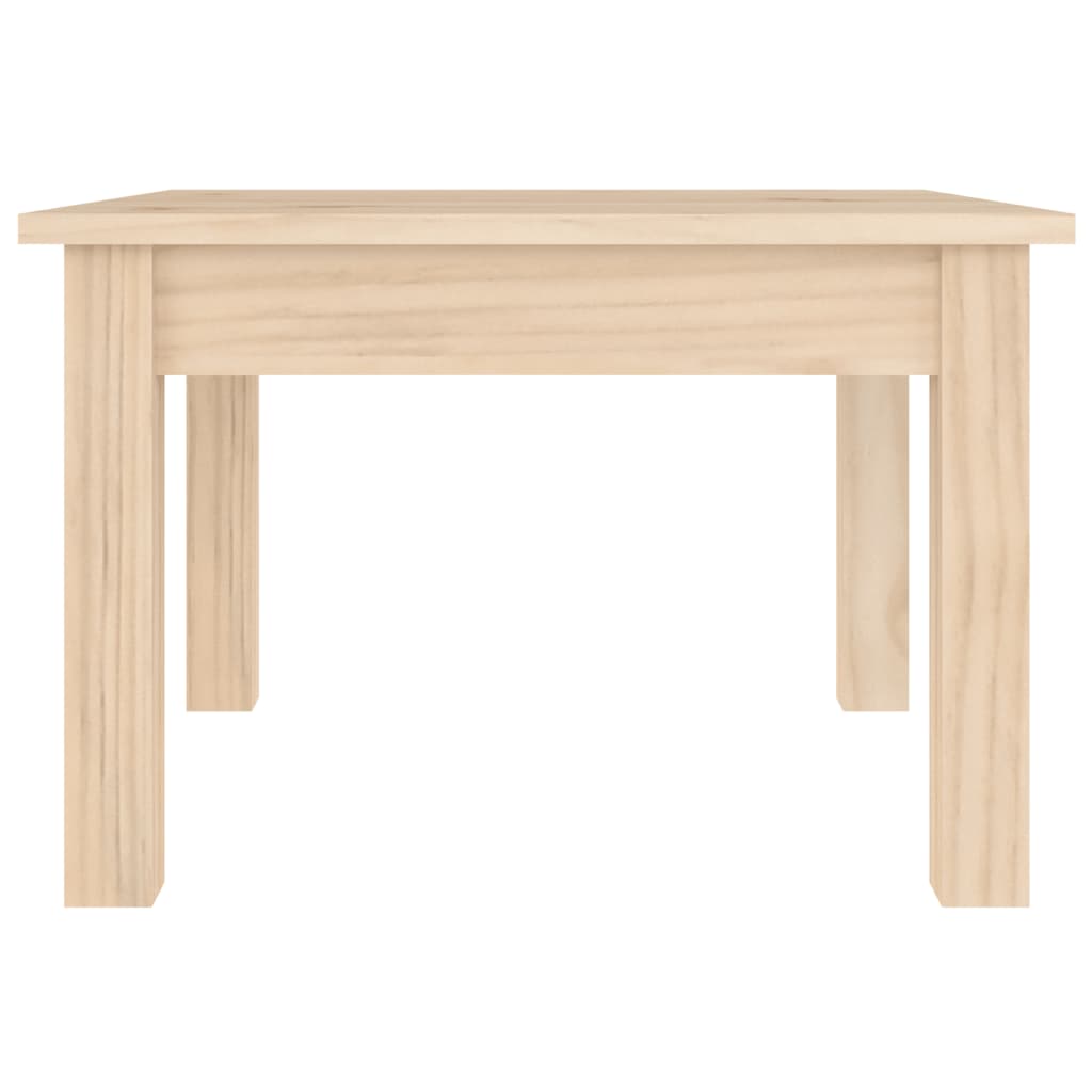 vidaXL Mesa de centro de madera maciza de pino 45x45x30 cm