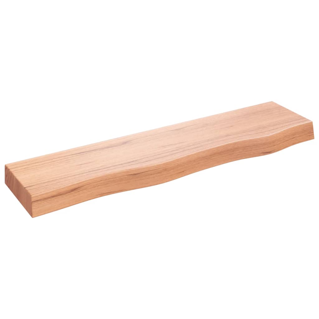 vidaXL Estante de pared madera de roble tratada marrón claro 80x20x6cm